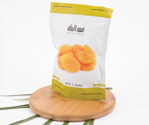 Pouches - Apricot 125gm - Medium size dried apricots wrapp imported from Turkey