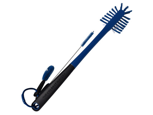 Cleaning Brush - BUILT FOR STAINLESS STEEL WATER BOTTLES- We specifically built this brush for stainless steel water bottles THREE TOOLS IN ONE – Cleans your water bottle, lids, straws.