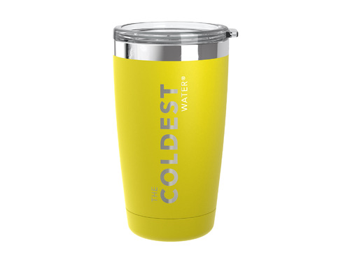 590 ml Tumbler | Solar Yellow - Can be used for hot and cold drinks  20+ Hours Cold ❄️13+ Hours Hot🔥  Fits big ice cubes.  Lightweight.  Very strong and solid build.  Doesn’t leak, doesn’t rust.