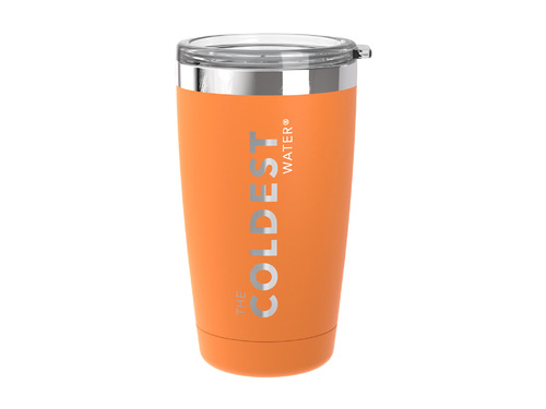 Coldest 590 ml Tumbler | Jupiter Orange - Fully insulated. 20+ Hours Cold, 13+ Hours Hot. Fits big ice cubes. Lightweight. Very strong and solid build. Doesn't leak, doesn’t rust.