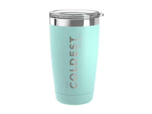 Coldest 590 ml Tumbler | Oceanic Green - Can be used for hot and cold drinks Fully insulated.  20+ Hours Cold, 13+ Hours Hot.  Fits big ice cubes.  Lightweight.  Very strong and solid build.  Doesn’t leak, doesn’t rust.