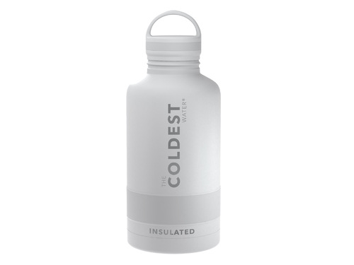 Coldest 1.9 L Bottle | White - Loop lid , easy twist off and bigger gulps.36+ Hours Cold, 12+ Hours Hot.Rubber grip and big handle.Fits big ice cubes.Lightweight.Very strong and solid build.Floats in oceans and pools.Doesn't leak, Doesn't rust.