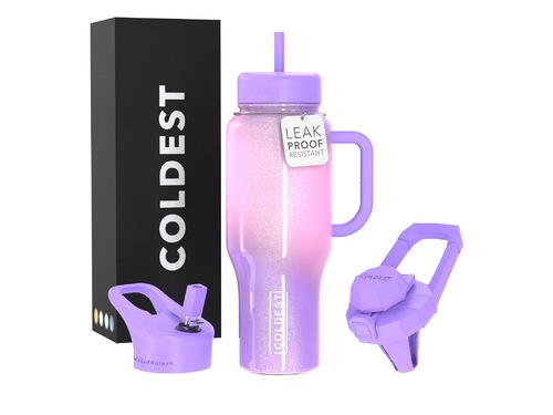 Coldest 1 L limitless | Unicorn - Fully insulated. It comes with 3 kinds of lids (Sport lid, Sip lid, and Chug
lid) 36+ Hours Cold, 12+ Hours Hot. Fits big ice cubes. Lightweight. Very strong and solid build. Floats in oceans and pools. Doesn’t leak, doesn’t rust.