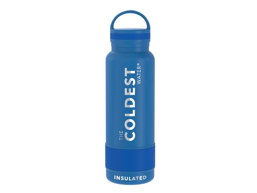 Coldest 620 ml Bottle | Sailor Blue - Loop lid, easy twist off and bigger gulps.36+ Hours Cold, 12+ Hours Hot.Rubber grip and big handle.Fits big ice cubes.Lightweight.Very strong and solid build.Floats in oceans and pools.Doesn't leak, Doesn't rust.