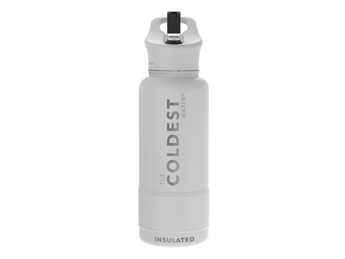 Coldest 950 ml Sports Bottle | White - Fully insulated flip top lid.36+ Hours Cold, 12+ Hours Hot.Fits big ice cubes.Lightweight.Very strong and solid build.Floats in oceans and pools.Doesn't leak, Doesn't rust.