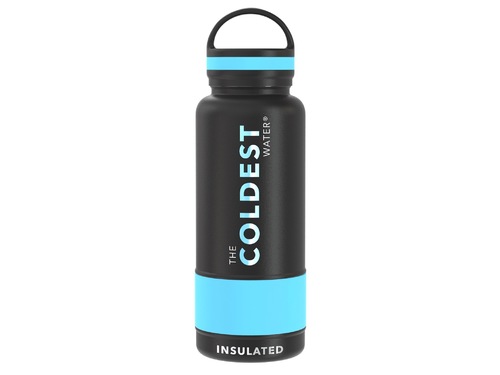 Coldest 950 ml Bottle | Black - Loop lid, easy twist off and bigger gulps.36+ Hours Cold, 12+ Hours Hot.Rubber grip and big handle.Fits big ice cubes.Lightweight.Very strong and solid build.Floats in oceans and pools.Doesn't leak, Doesn't rust.