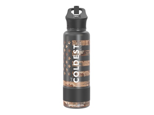 Coldest 1.2 L Sports Bottle | The American - Engineered
     with triple insulated layers of stainless steel.
 Fully
     insulated flip top lid.
 36+
     Hours Cold, 12+ Hours Hot.
 Fits
     big ice cubes.
 Lightweight.
 Very
     strong and solid build.
 Floats
     in oceans and pools.
 Doesn’t
     leak, doesn’t rust.