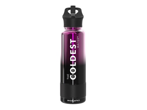 Coldest 1.2 L Sports Bottle | Violet Nova - Engineered
     with triple insulated layers of stainless steel.
 Fully
     insulated flip top lid.
 36+
     Hours Cold, 12+ Hours Hot.
 Fits
     big ice cubes.
 Lightweight.
 Very
     strong and solid build.
 Floats
     in oceans and pools.Doesn't leak, doesn't rust.