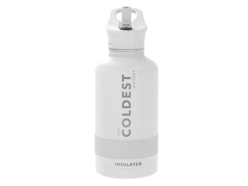 Coldest 1.9 L Sports Bottle | White - Engineered
     with triple insulated layers of stainless steel.
 Fully
     insulated flip top lid.
 36+
     Hours Cold, 12+ Hours Hot.
 Fits
     big ice cubes.
 Lightweight.
 Very
     strong and solid build.
 Floats
     in oceans and pools.
 Doesn’t
     leak, doesn’t rust.