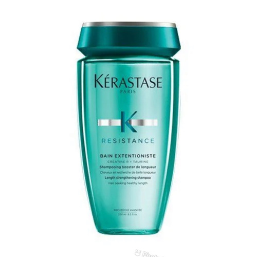 Yasmine Hair Boutique - RÉSISTANCE Resistance Bain Extentioniste Length Strengthening Shampoo 250ml - Length strengthening shampoo for slow growing, damaged lengths. Contains Creatine R™ technology, boasting a powerful fusion of Creatine and Ceramides + Taurine, an amino acid with a protective effect on the hair fiber to help ensure visibly healthy and stimulated scalp environment.