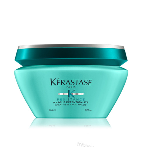 Yasmine Hair Boutique - Resistance Masque Extentioniste Length Strengthening Hair Mask 200ml - Length-strengthening hair mask. Contains Creatine R™ technology, boasting a powerful fusion of Creatine and Ceramides + Maleic Acid, very small particles that penetrate the fiber for reinforcement action and seal cuticles with a uniform coating from roots to tips.  Apply a quarter size amount of Masque Extentioniste hair mask to wet hair, working from mid-length to ends. Leave on for 5-10 minutes, then rinse.