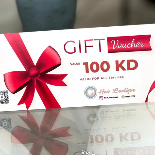 Yasmine Hair Boutique - Gift voucher  100 kd