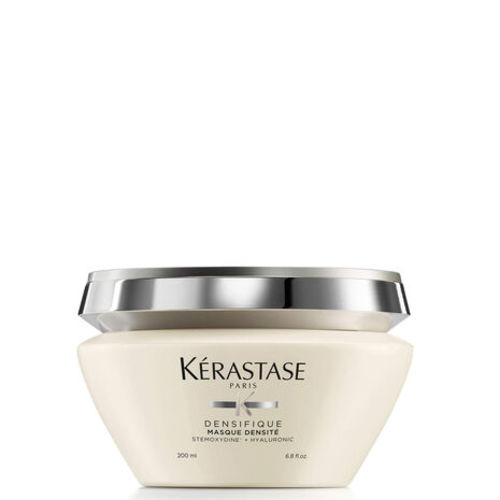 Yasmine Hair Boutique - Densifique Masque Densité Mask - Densifique Masque Densité is a thickening hair mask for hair experiencing loss of density. Infused with Hyaluronic acid, Gluco peptide and Ceramides, this hair mask hydrates and gives resilience and plumpness to the hair while restoring uniformity at the roots. It strengthens hair, leaving it regenerated from root to tip. Hair looks fuller with more body.How to UseStep 1: After shampooing, apply a generous amount of the mask to damp hair.
Step 2: Leave it on for upto five minutes.
Step 3: Rinse thoroughly