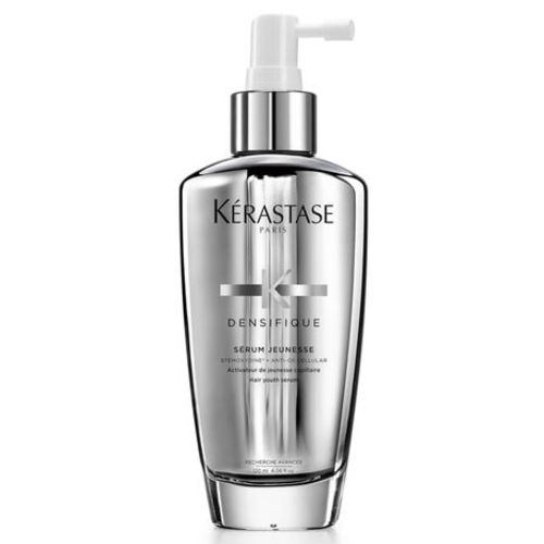 Yasmine Hair Boutique - Densifique Sérum Jeunesse 100ml - Youth-activating serum for thinning hair that lacks density. Men and Women, including color-treated hair. Graying hair. Protects the hair melanin (source of the hair’s natural pigmentation). Offsets the loss of overall hair quality due to the graying process. Shine and manageability. Improves hair density. How to Use:  Apply 10-12 pumps directly onto the scalp. Massage with the fingers.
Apply 4-6 pumps to the lengths, then use a comb to distribute the product evenly. Do not rinse Ingredients:  STEMOXYDINE®
ANTI-OX CELLULAR® : antioxidant complex that prevents melanin loss
TEXTURIZING POLYMER: instant densifying action on the hair fiber