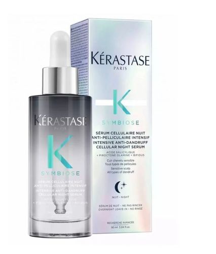 Yasmine Hair Boutique - Kérastase Symbiose Serum Cellulaire Nuit 90ml - Kérastase Symbiose Serum Cellulaire Nuit  Anti-Pelliculaire Intensif  Intensive Anti-Dandruff  Cellular Night Serum 90ml