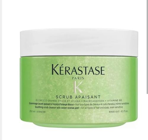 Yasmine Hair Boutique - Kérastase Scrub Apaisant 250ml - Kérastase Scrub Apaisant 250ml Soothing scrub cleanser with sweet orangr peel for all types of hair and scalp,even sensitive