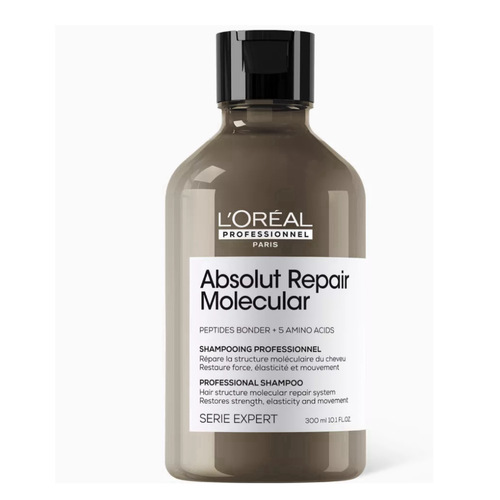 Absolut Repair Molecular Sulfate-Free Repairing Shampoo - Absolut Repair Molecular Sulfate-Free Repairing Shampoo For Damaged Hair, 300ml300ml • Suitable for all hair types How to use: • Apply on wet hair. Lather until a rich foam is obtained. • Rinse.  • For optimal results follow with Absolut Repair Molecular rinse-off serum and leave-in mask.​