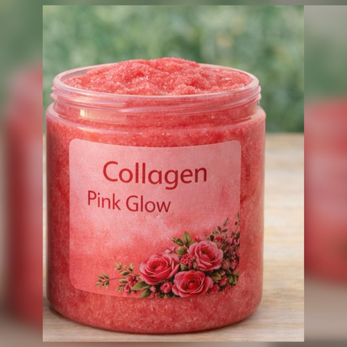 سنفرة الكولاجين للتوريد واللمعه - ترطيب و توريد و تغذيه عميقة بالكولاجين وفيتامين اي ونعومه ورائحة تدوم يساعد على ازالة الجلد الميت والجفاف