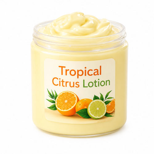 Tropical moisturizer lotion with vitamin E and collagen