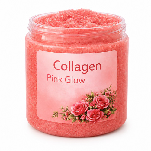 Collagen pink glow scrub