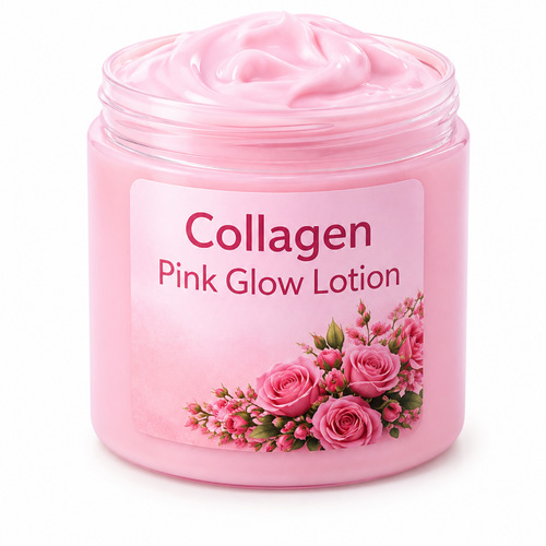 Collagen pink glow moisturizer with vitamin e
