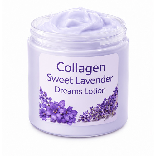 Sweet lavender moisturizer lotion with vitamin e and collagen