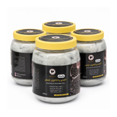 charcoal and caviar hair mask