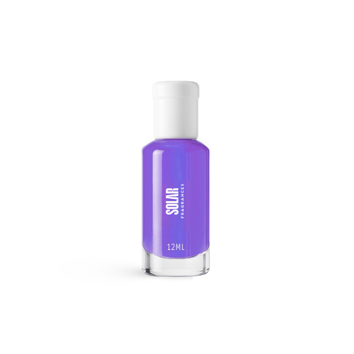 PLUSH KHAMRIYA 12ML - خمرية بلش للجسم و الشعر ١٢ ملي  Top Notes: Creamy Violet, Soft Powder  Middle Notes: Vanilla Ice Cream, Lavender Touch  Base Notes: Violet Syrup, Sugared Musk Ingredients: Fragrance Oil, Fragrance Dye, Silk Touch Base.