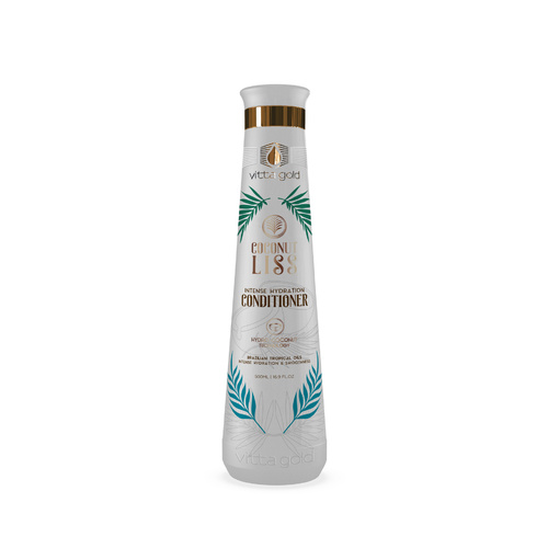 vitta gold coconut liss conditioner 500 ml - Indulge your hair in luxurious hydration with Coconut Liss™ Hydration Conditioner.&nbsp;Formulated with the power of coconut and other tropical oils, this conditioner provides intense moisture and nourishment to your hair. The Hydro Coconut Technology deeply penetrates the hair shaft, replenishing it with essential hydration and nutrients, leaving your locks soft, smooth, and manageable.&nbsp;Say goodbye to dry, frizzy hair and hello to hydrated, healthy-looking strands. Elevate your hair care routine with Coconut Liss™ Hydration Conditioner&nbsp;and experience the transformative benefits of coconut oil for beautifully moisturized hair.