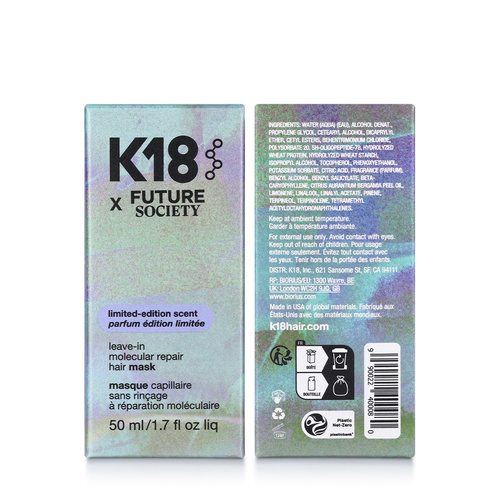 قناع الشعر K18 الذي يُترك على الشعر من فيوتشر سوسايتي، 50 مل