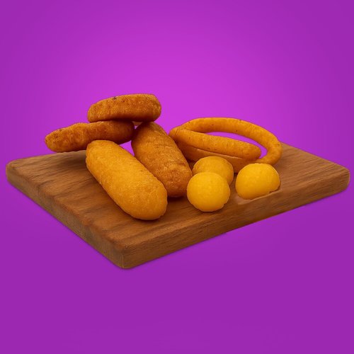 أباميكس - Mini Box Starters ( Onion Rings + Mozarella Sticks +Mini Potato Balls + Nacho Bites )