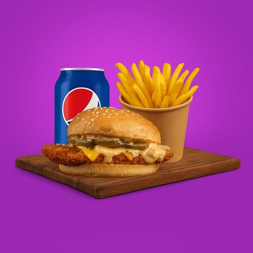 Spicy Crispy Big Chicken - Crispy Chicken , Mayo , Lettuce , Yellow Cheese , Jalapeno , Spicy Sauce