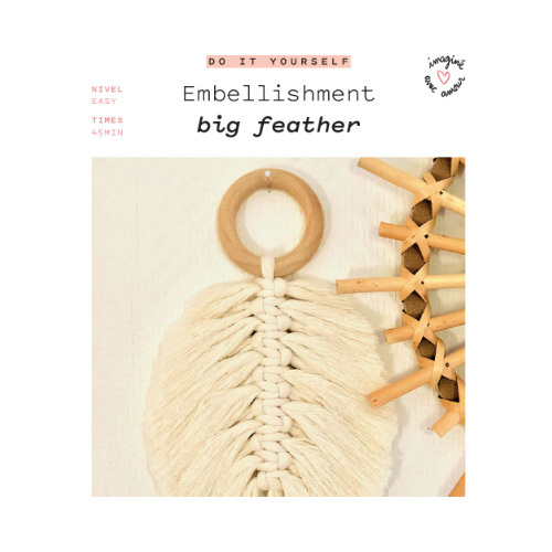 Bait Om Soud - Do It Yourself 4 - Feather loop - Working with your hands boosts your creativity, improves brain functions and reduces anxiety.

The kit includes English instructions and photos.