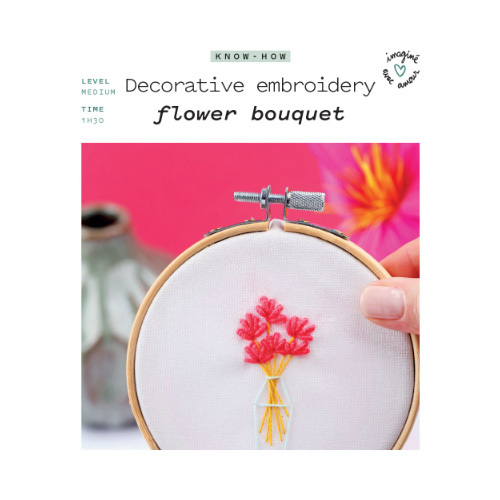 Make It By Yourself 6 - Flower - Working with your hands boosts your creativity, improves brain functions and reduces anxiety.

The kit includes English instructions and photos.