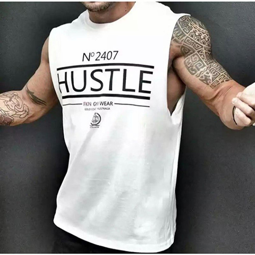 Hustle Tank / White