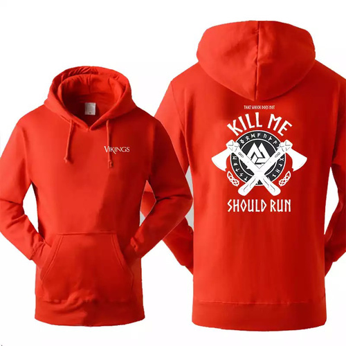 vikings hoodie red