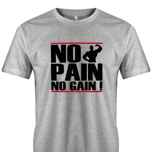 no pain no gain  grey