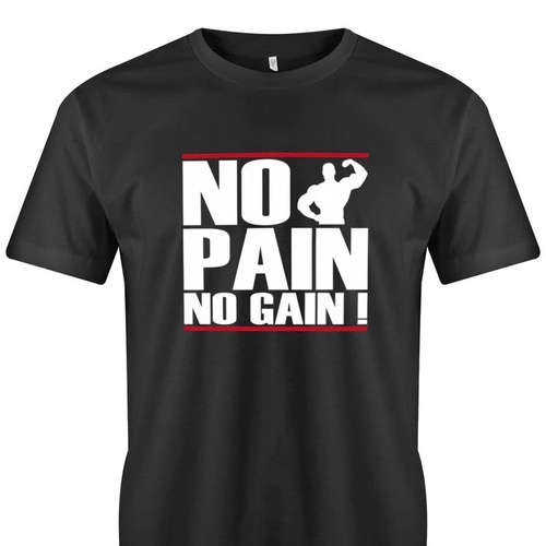 no pain no gain black