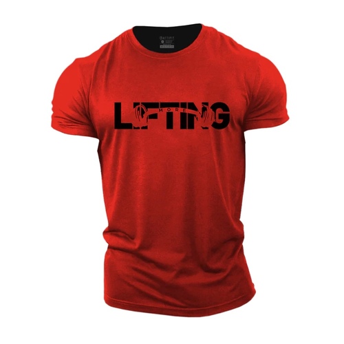 Gym Shop  - RED T-shirt LIFTING