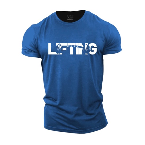 Gym Shop  - BLUE T-shirt LIFTING