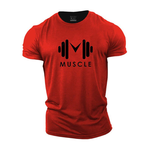 red t-shirt muscle