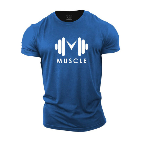 blue t-shirt muscle