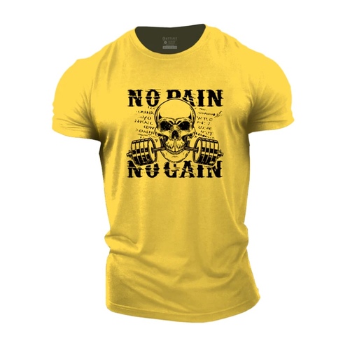 no pain no gain yellow