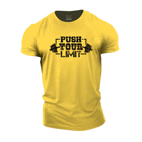 Gym Shop  - yellow t-shirt push