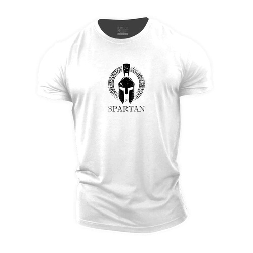 white t-shirt spartan