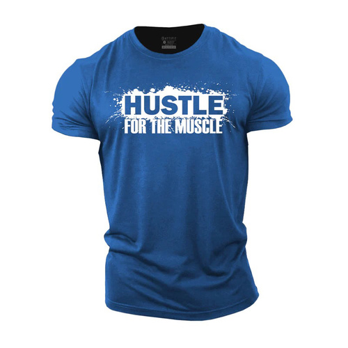 Gym Shop  - blue hustle t-shirt