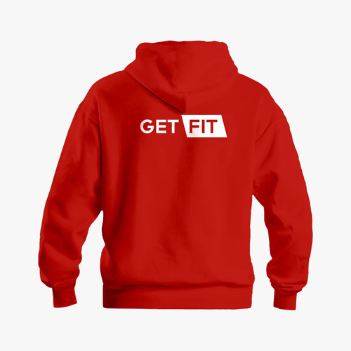 RED HOODIE GET FIT