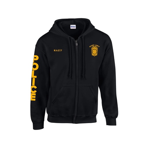 POLICE HOODIE Black