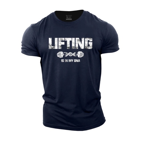 LIFTHING NAVY T-SHIRT