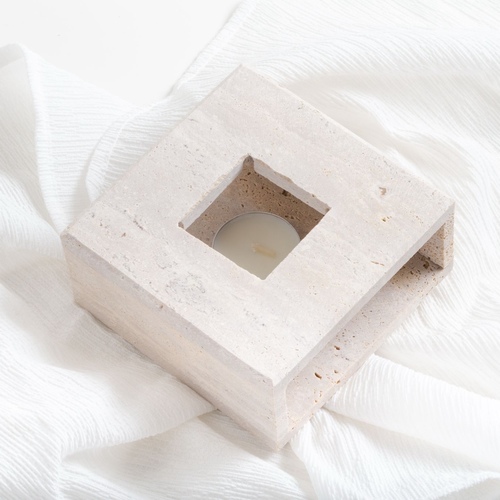 قاعدة شمعه حجر - Hihg 3 cm  Width 12 cm